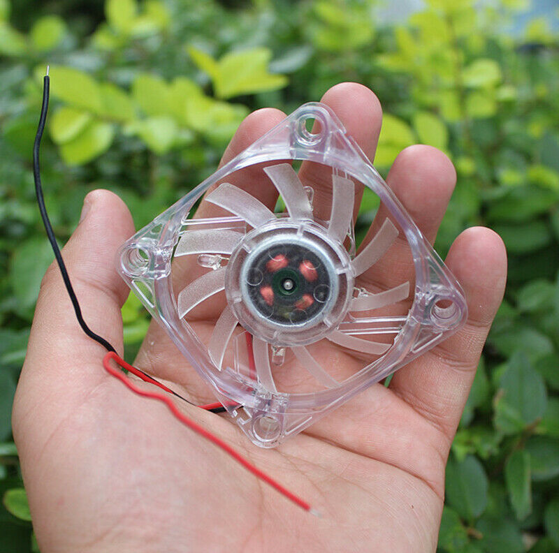 DC12V 0.45A 6012 small fan 60mm heat dissipation brushless fan with LED light