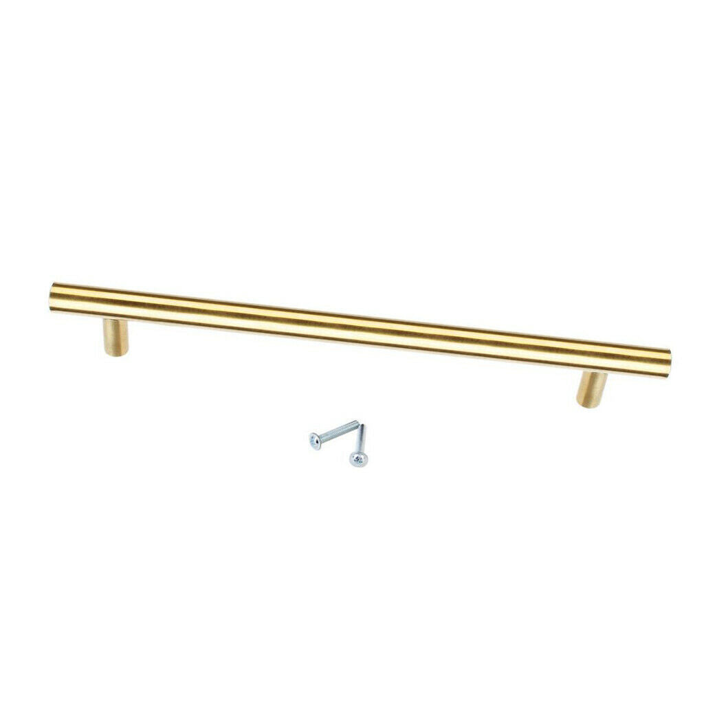 6pcs T-shape T-bar 20cm Pull Handle Door Knobs & Levelers Golden for Dresser