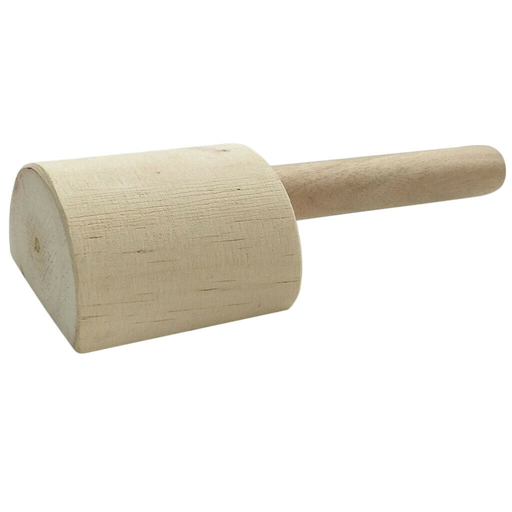 2X 1Pc Wooden Clay Paddle Mud Tool for Pottery Studio Art Crafts 25x5.5x8.5cm