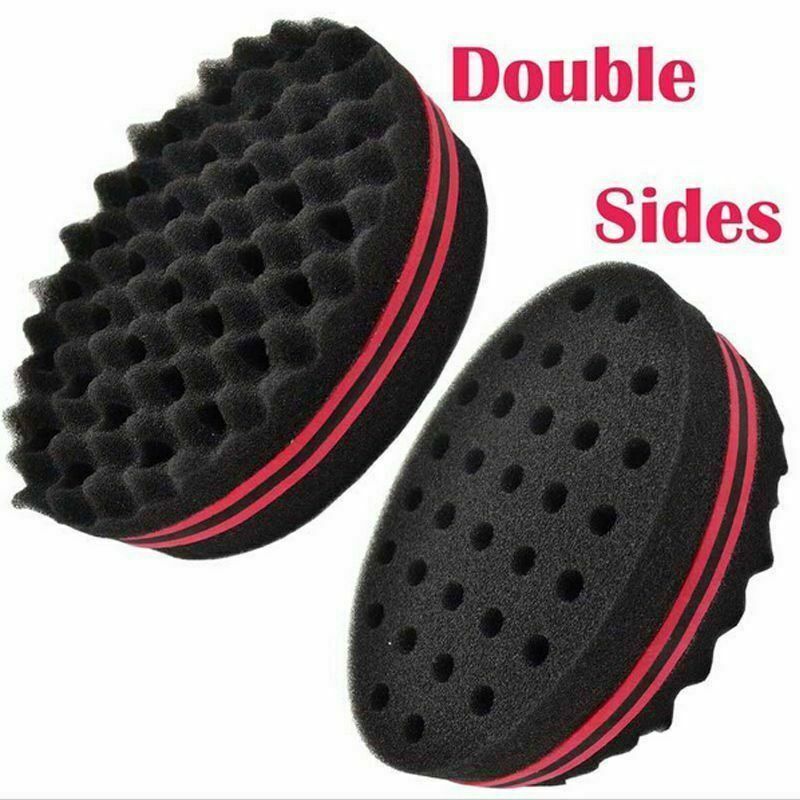 .Cool Wave Barber Hair Brushes Sponge For Dread Afro Locs Twist Curl Coil Tool