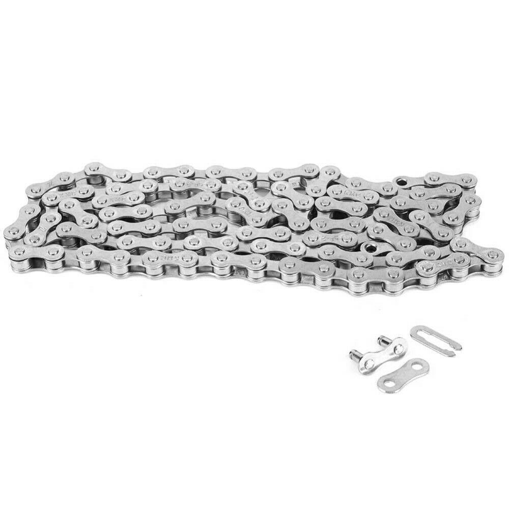 Fixed Gear Bike Chain Single-Speed Rust-proof Bicycle Chain 98 Links Steel Tool