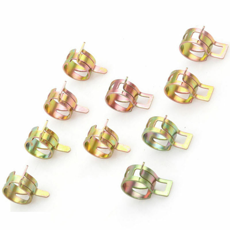 60 Pcs 6-15mm Spring Clips Fuel Oil Water Hose Clips Pipe Tube Clamps Fastener