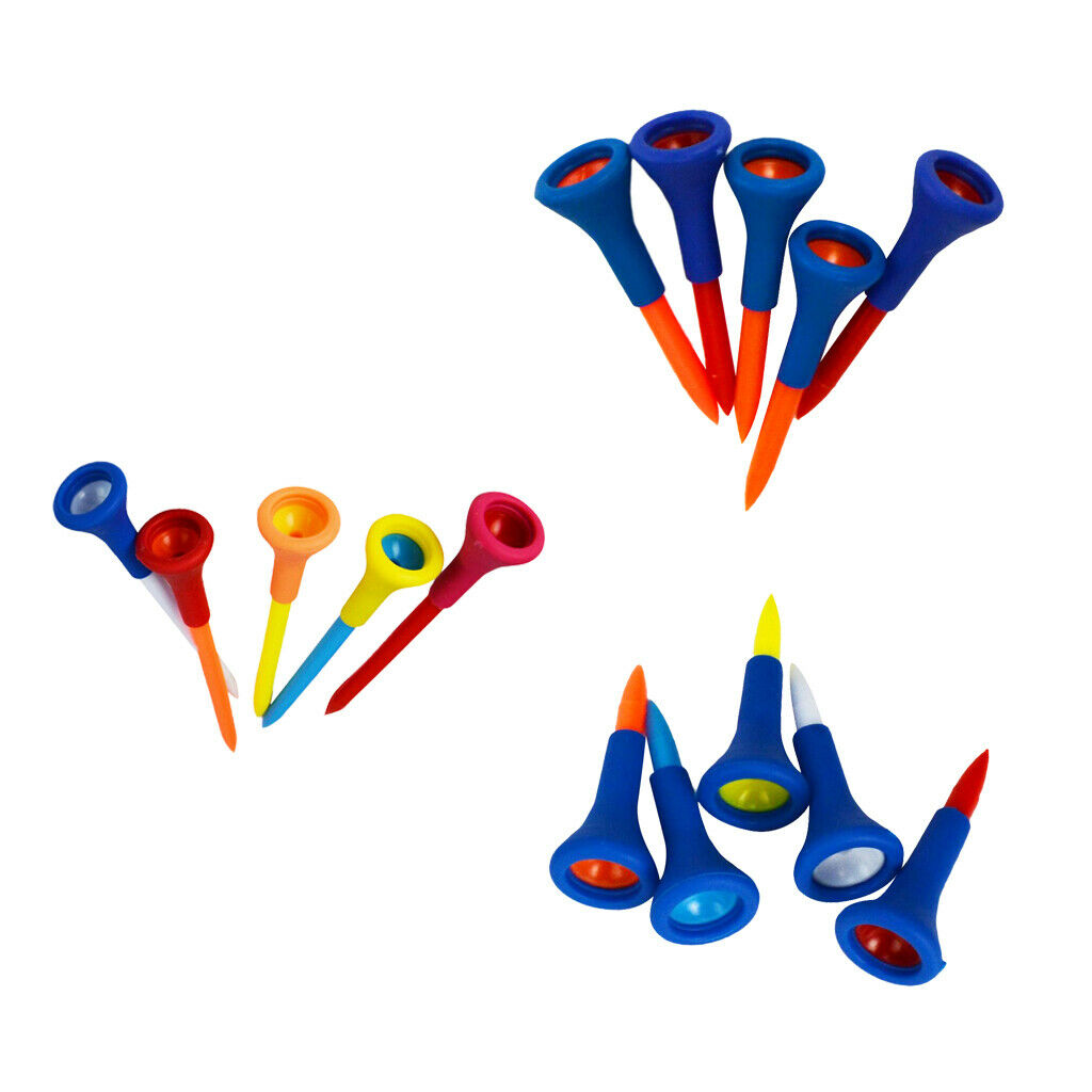 High Quality Soft Rubber Cushion Top Golf Tees Color Short Accessories