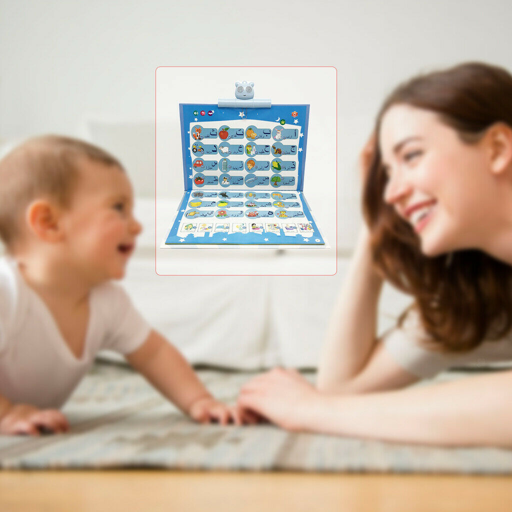 Electronic Alphabet Poster Interactive Educational Letters Numbers 123