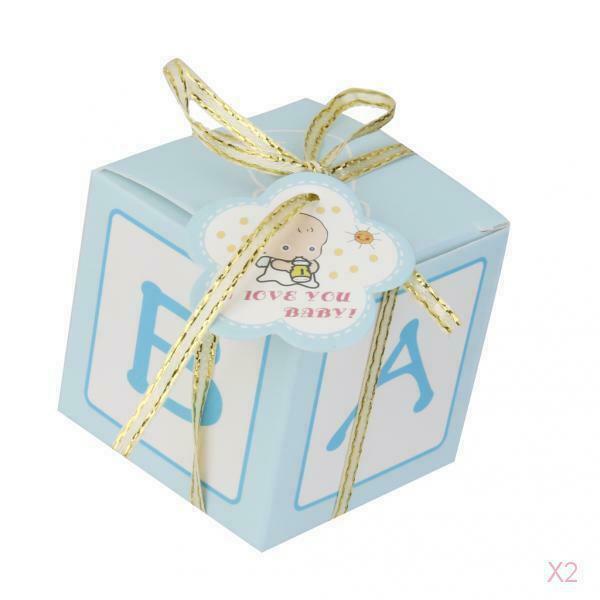 24 PCS Baby Shower Favors - Cute Baby Boy Chocolate Packaging Boxes Candy Gift