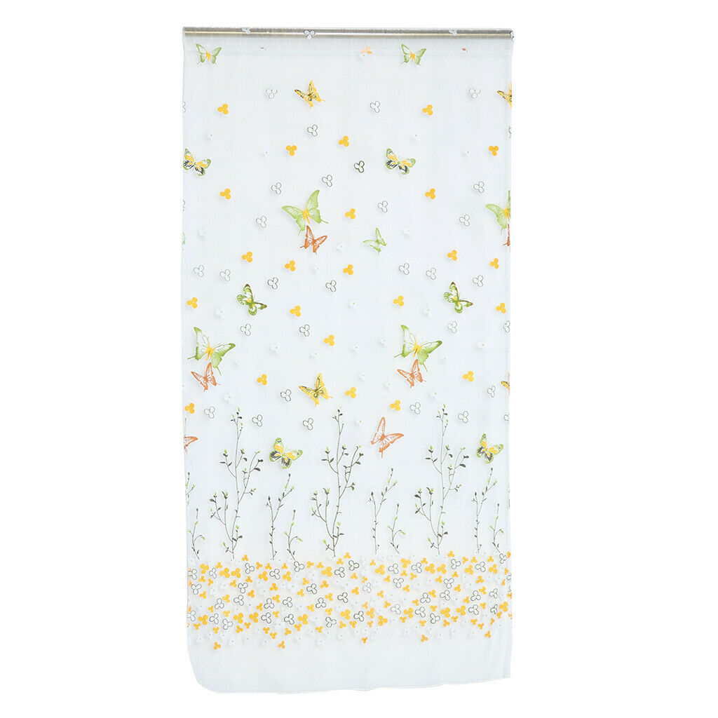 Colorful Buttefly Tulle Voile Door Window Curtain Drape The Sheer
