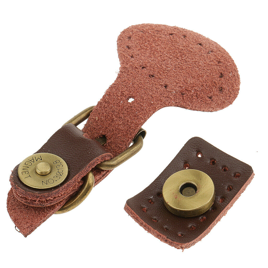 Sew on Leather Magnetic Snap Buckles Bag Fasteners Bag Accessories Coffee