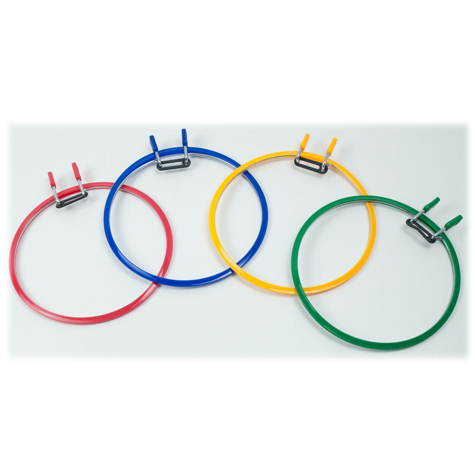 3pcs 8.7'' Embroidery Hoop Plastic Spring Tension Frame Kid's Art Household