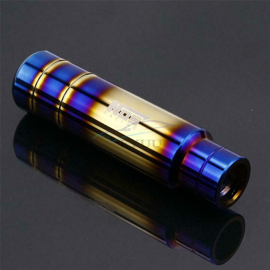 1PCS Car Aluminum Burned Blue Universal Shift Knob Shift Lever Head V2 -13CM