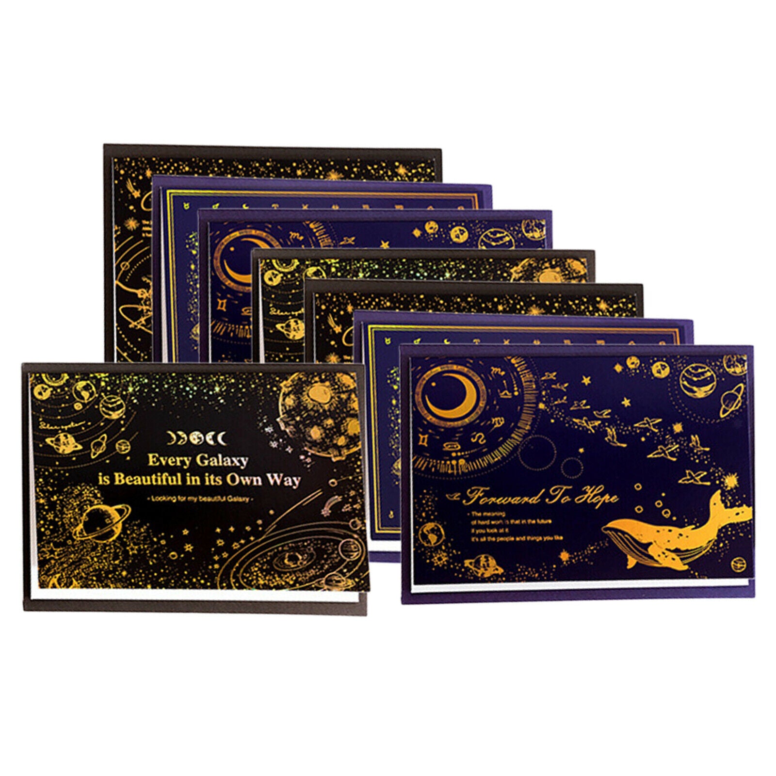 8Pcs Blank Cards and Envelopes Seal Note Cardstock School Home Kids Parties