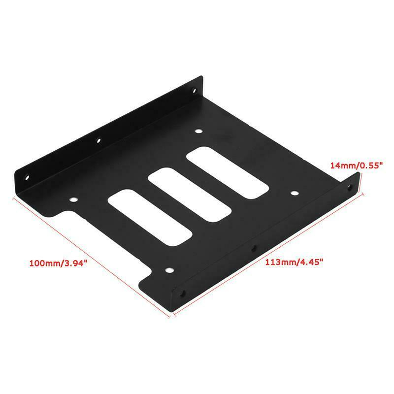 2.5" to 3.5"SSD HDD Metal Adapter Mounting Bracket Hard Drive Holder Dock For PC