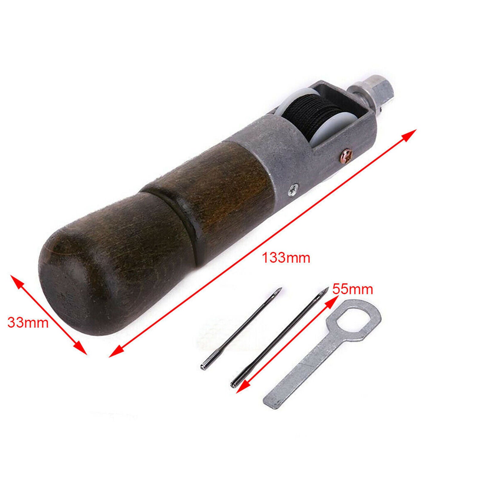 Leather Craft Automatic Lock Stitching Sewing Awl Tool+ Needle+Tightening Wrench