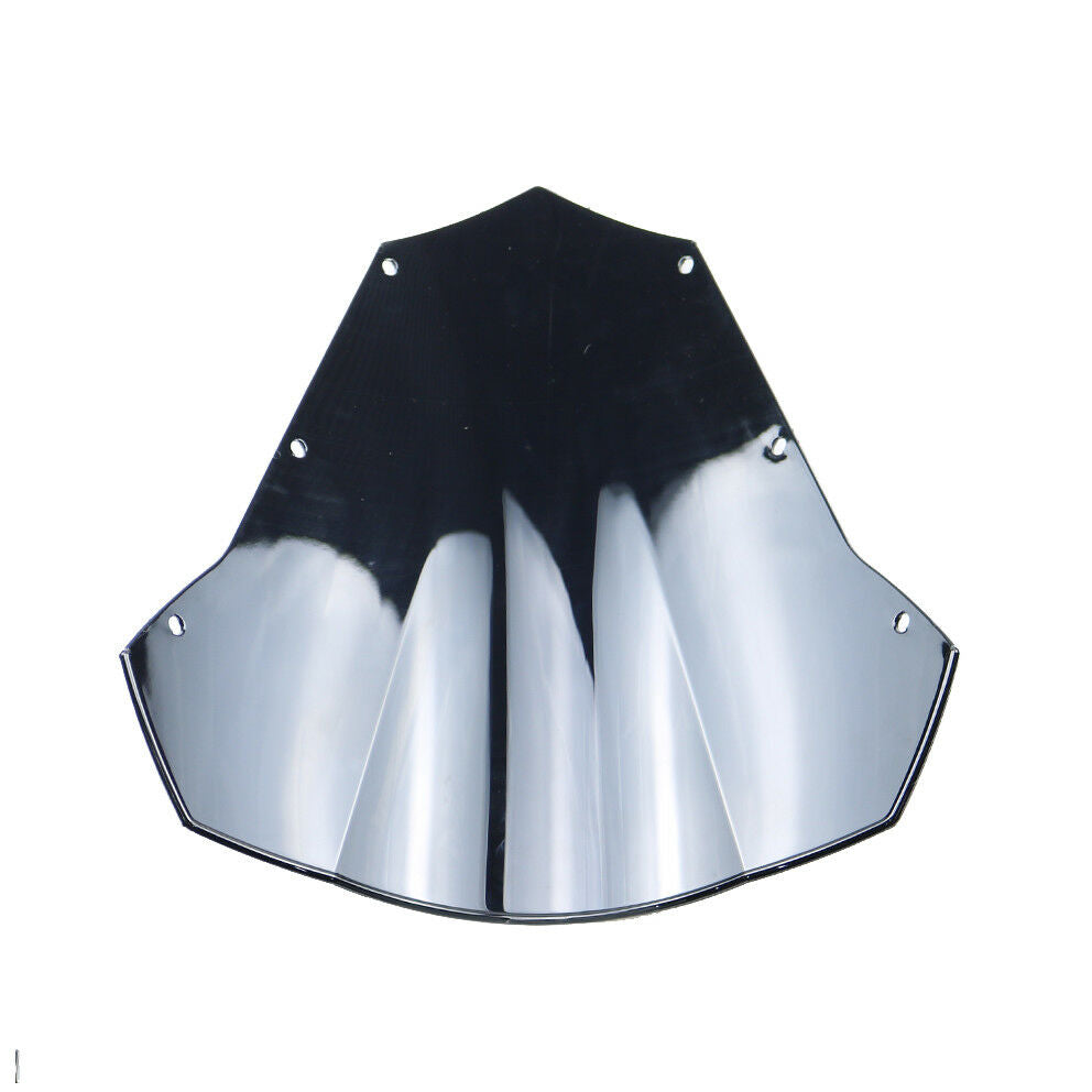 Double Bubble Motorcycle Black Windscreen Windshield for Yamaha FZ6 2004 2005-09