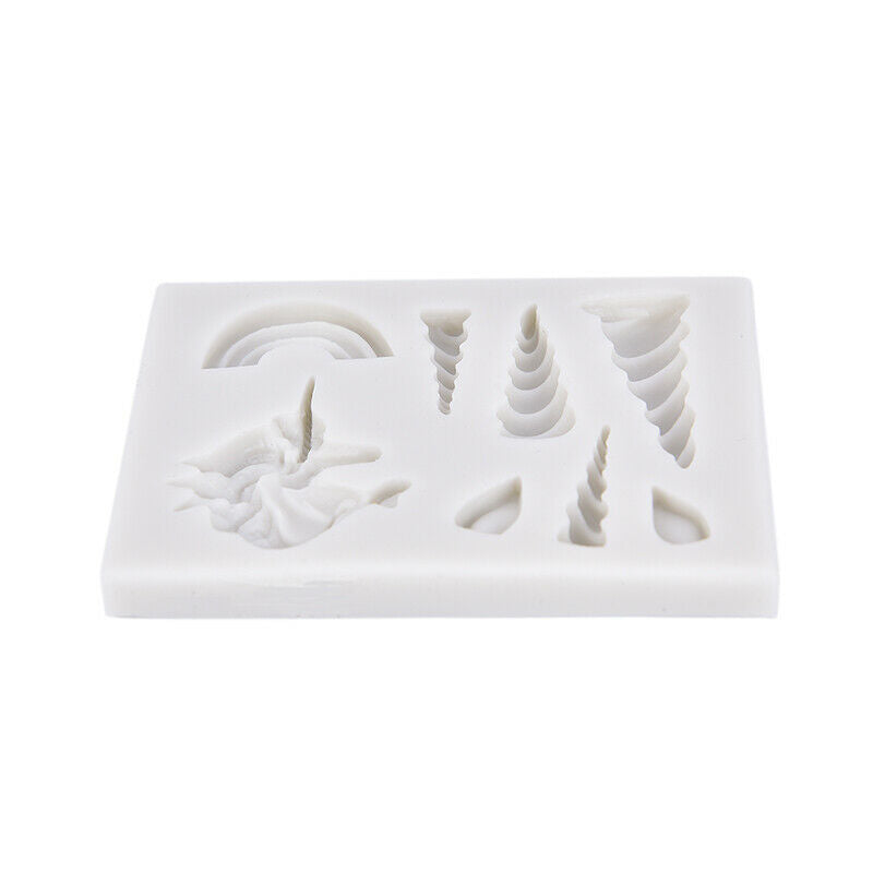 unicorns cloud horn ears silicone molds Decorating Cupcake Gumpaste fonda.l8