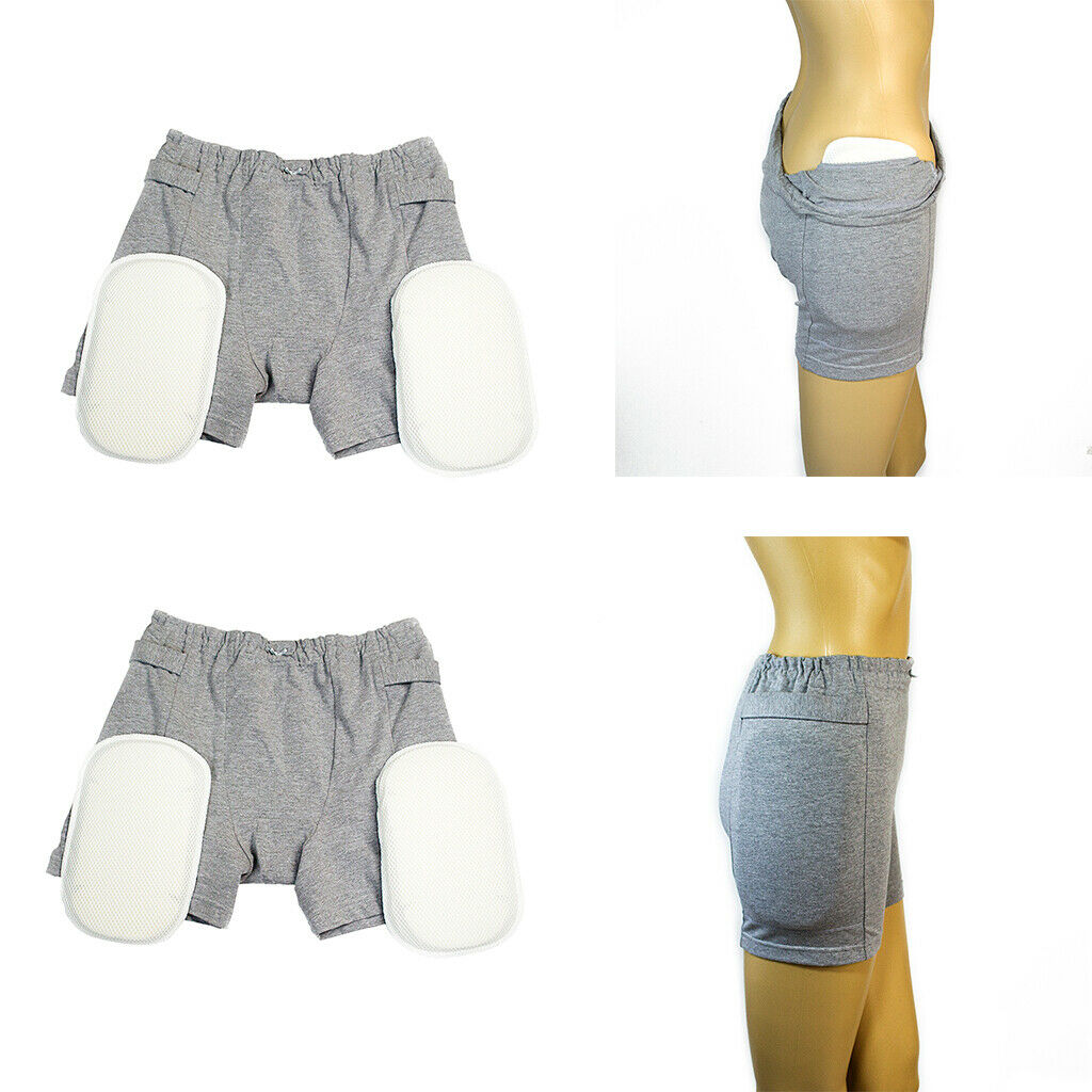 2X Hip Fractures Protector Pant Support Shield Fall Prevention Women Elderly