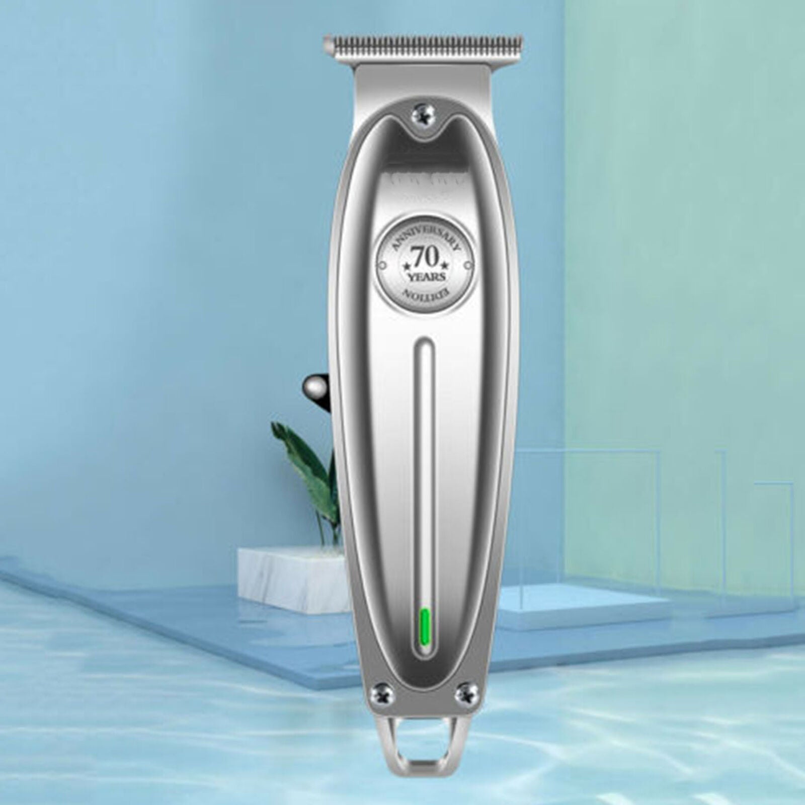 Hair Clipper All Metal Men Electric Cordless Hair Trimmer 0mm T Blade
