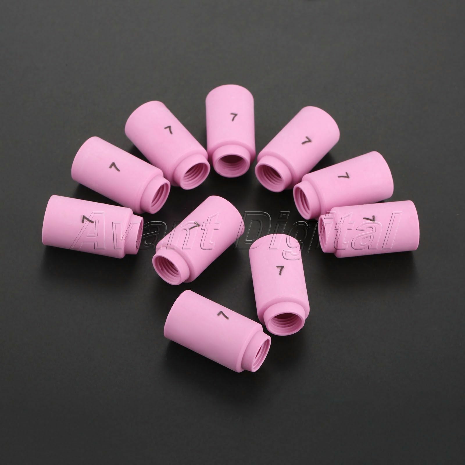 10PCS Ceramic TIG Welding Cup Nozzle 13N11 #7 Torch 9 20 7/16" Orifice Accessory