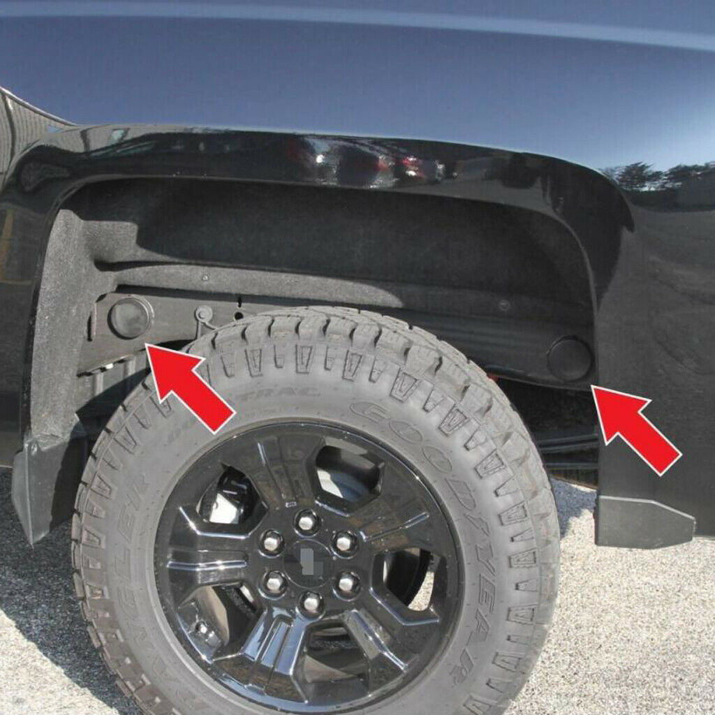 4 Pieces Heavy Duty Rear Wheel Well Frame Plug Covers for Chevrolet GMC