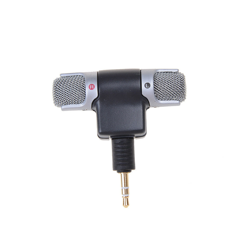 3.5mm ECM-DS70P Electret Condenser Wireless Stereo Microphone For PC MD CameraBD