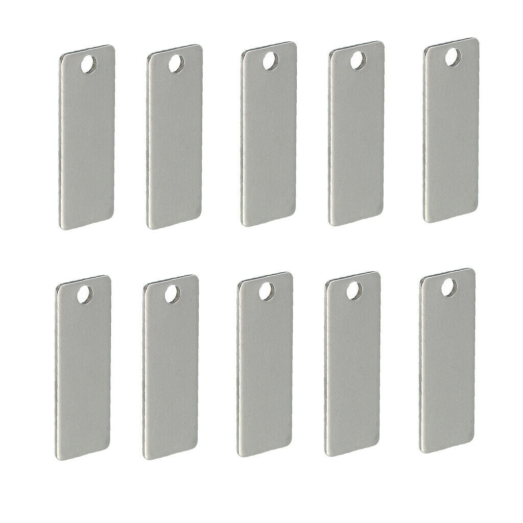 Rectangle Blank Stamping Tag Metal Tags Jewelry Stamping Blanks DIY Pendants