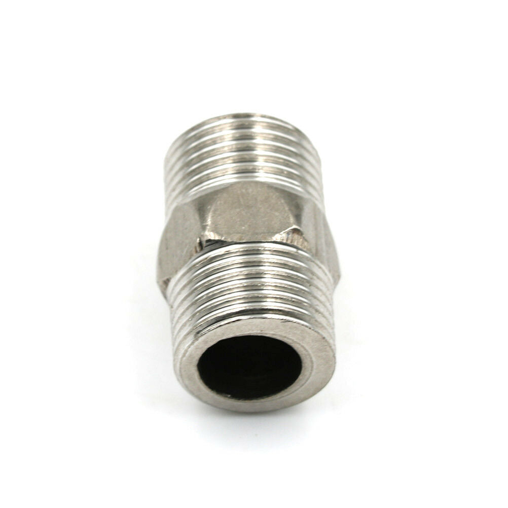 1/2" Male x 1/2" Male Hex Nipple SS 304 Threaded Pipe Fitting NPT kC.l8