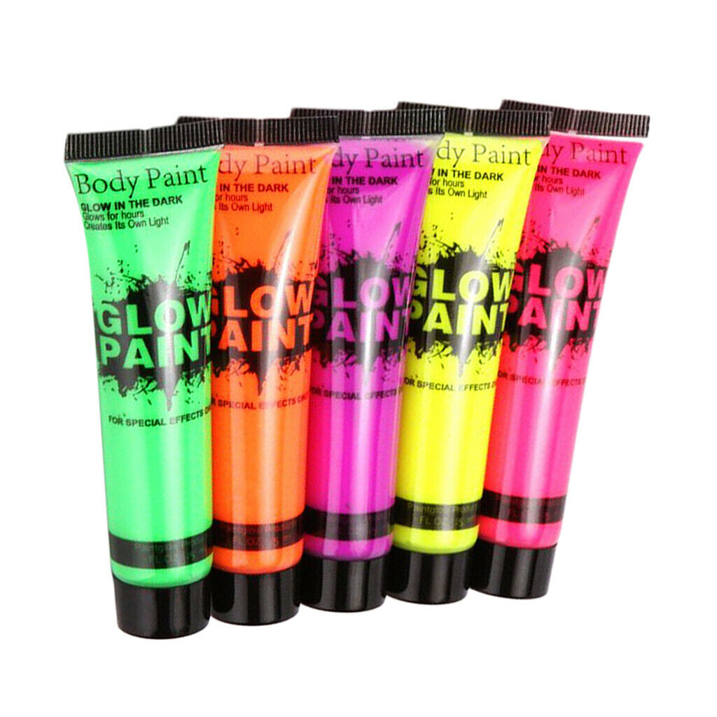 5 lot Face Paint Body 5Colors Glow Painting Wax Fancy Dress Accessories