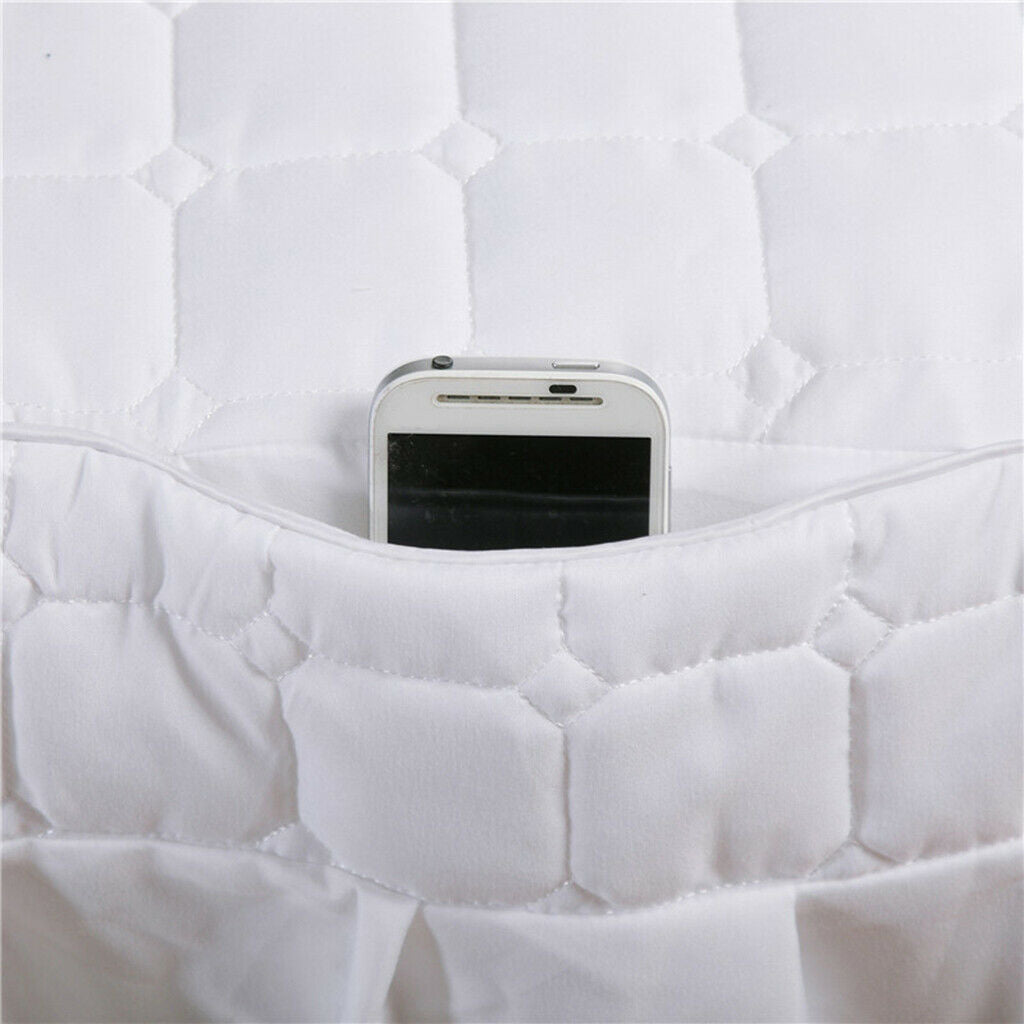 Soft Beauty Massage Bed Sheet With Pillowcase and Stool Cover White