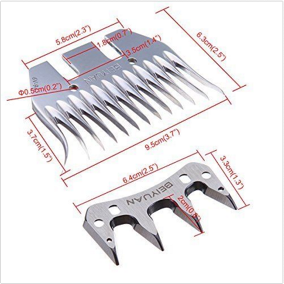 13T BEIYUAN Curly Curved Sheep Curling Cutter Blade Clipper Shearing Goat Alpaca