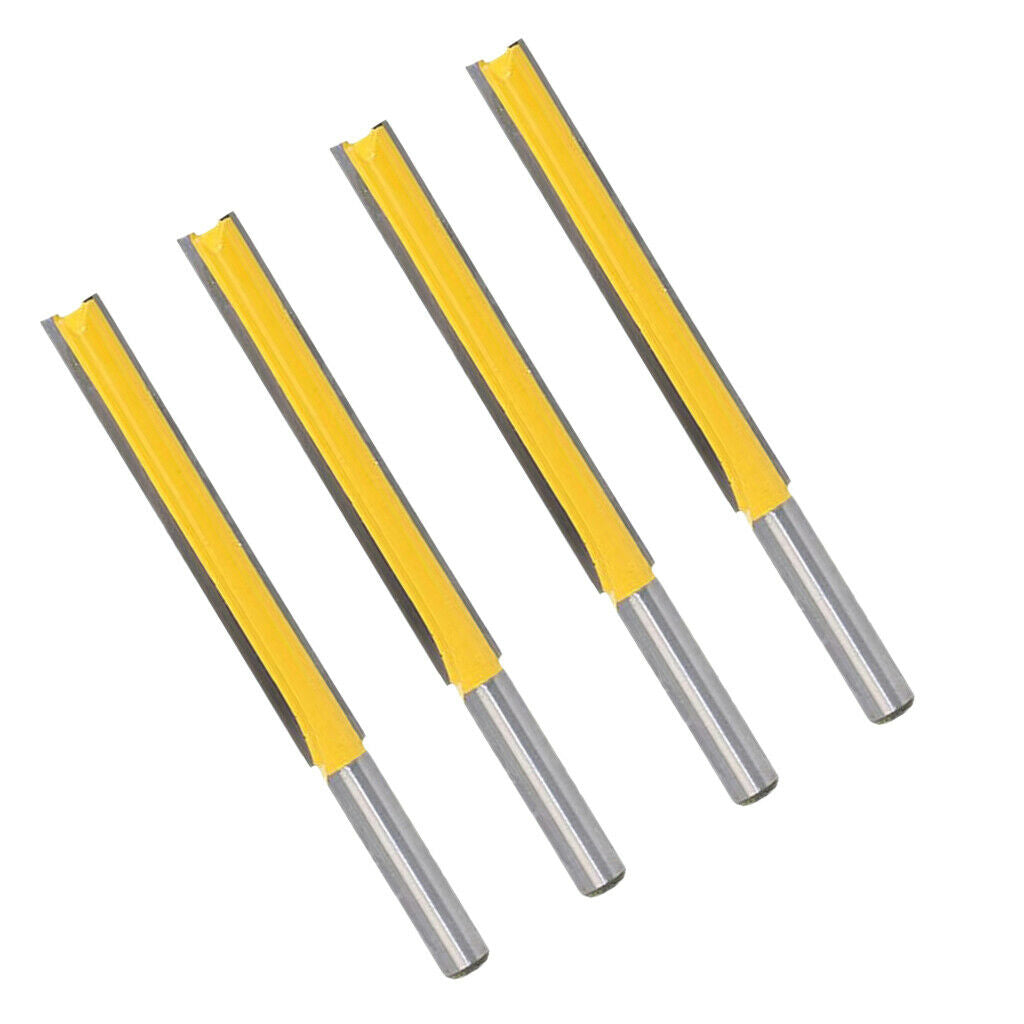 4 pieces wood milling cutters 8mm flush milling cutters