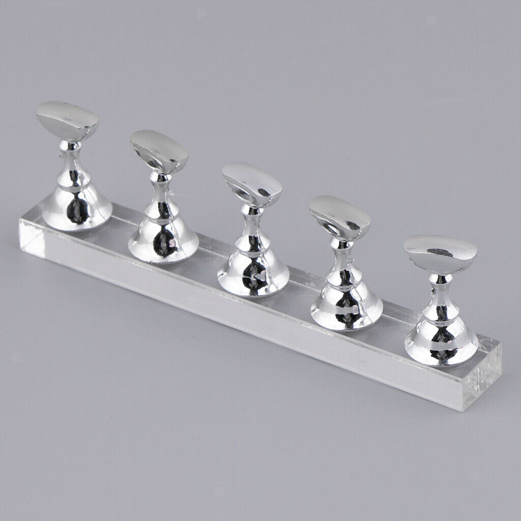 Acrylic Magnetic Nail Tips Practice Display Stands Holders Home Chessboard