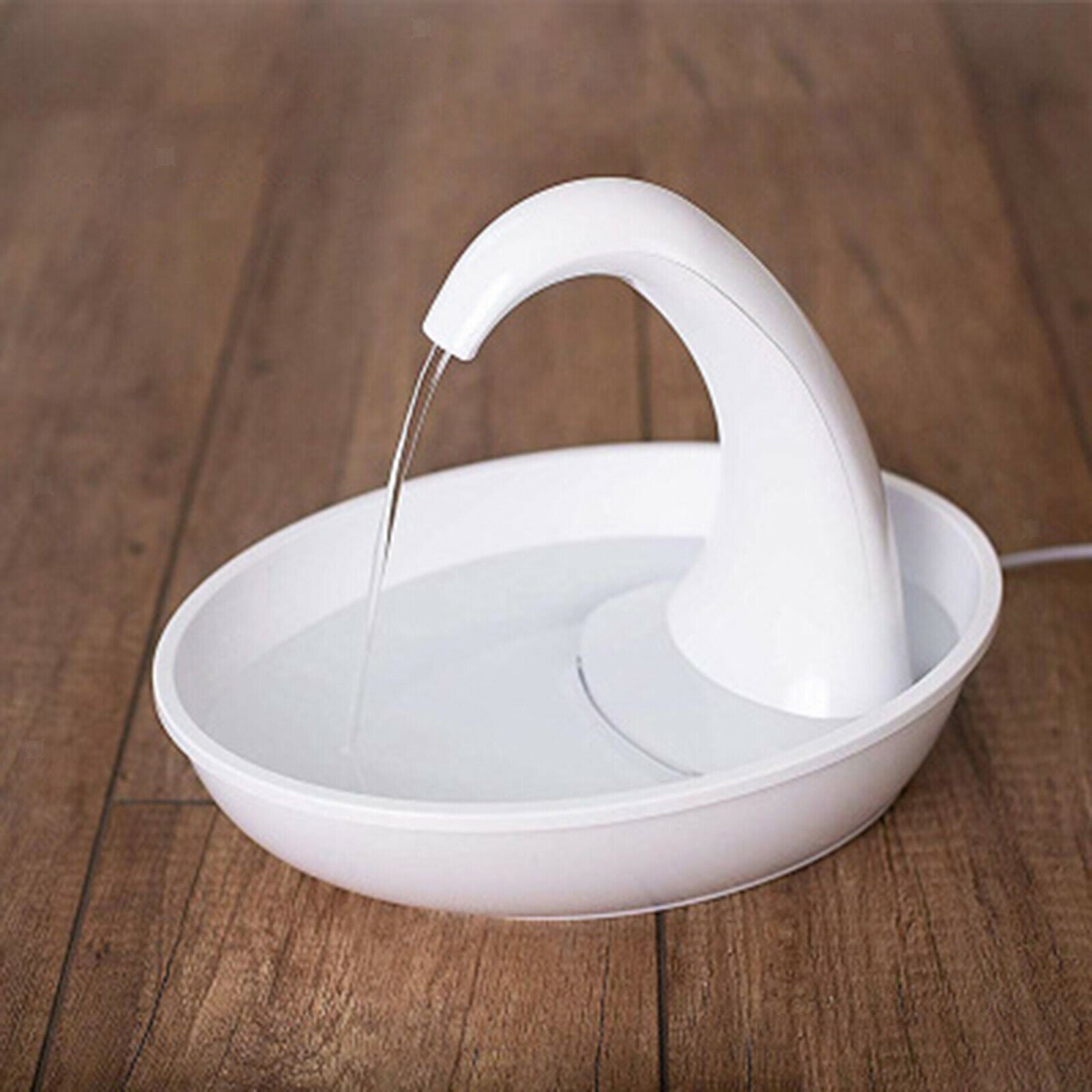 Electric Dog Fountain Water Dispenser Waterer Drinking Bowl Dish w/ Filter