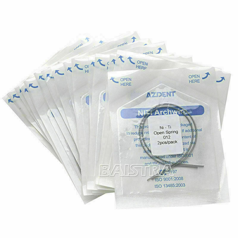 20Bags Dental Open Coil Spring NITI Alloy Constant Force 0.012*180mm AZDENT