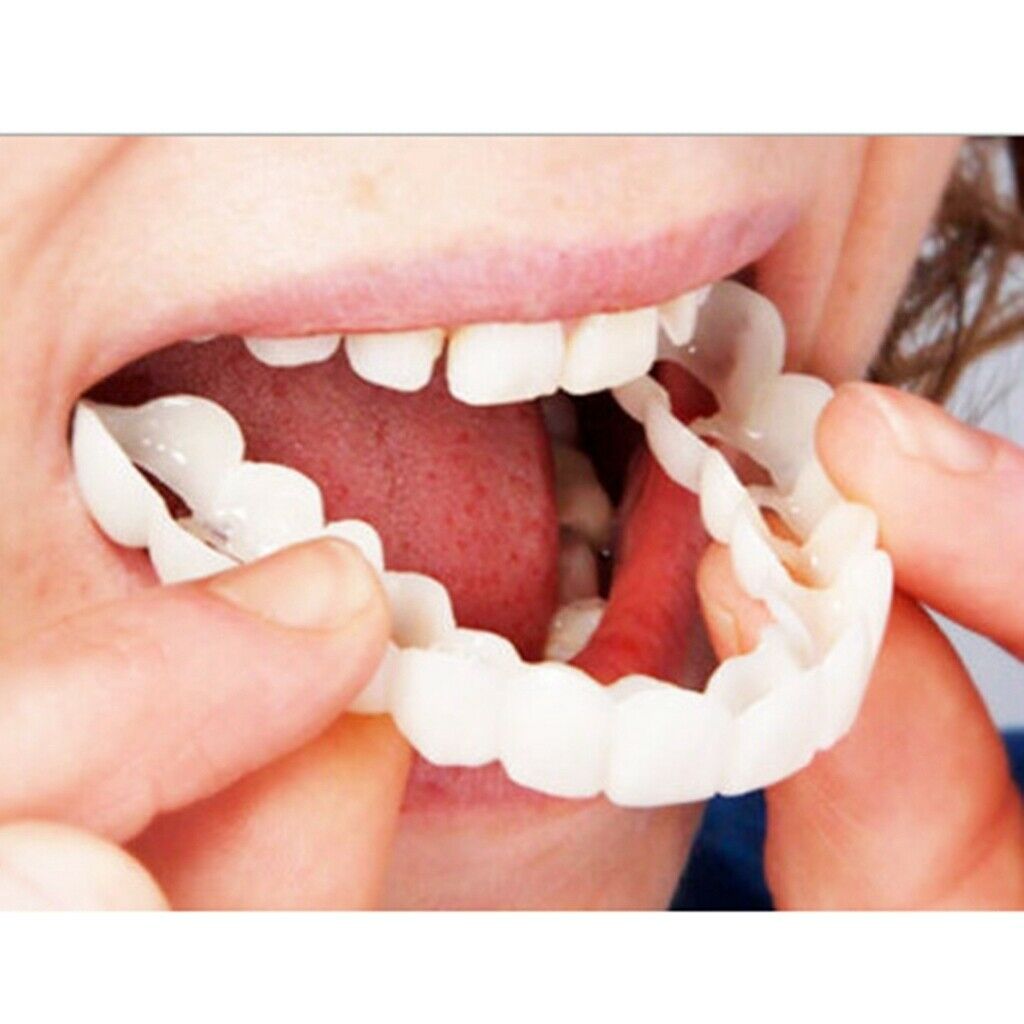 1Pcs Soft Silicone Top Upper Cosmetic Teeth Cover Veneers Instant Smile