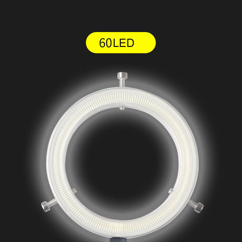 Ultrathin 60 LED Adjustable Ring Light illuminator Lamp For STEREO Microscope