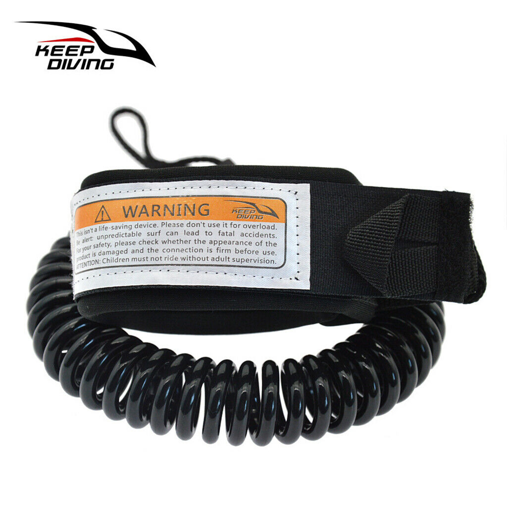 10' Leash Coiled Leash Leg Rope, Stand Up Paddle Board Coiled Spring Leg Foot