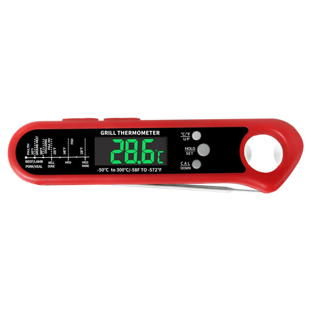 Stainless Steel Dual Probe Food Thermometer Oven Baking Water Instant Read
