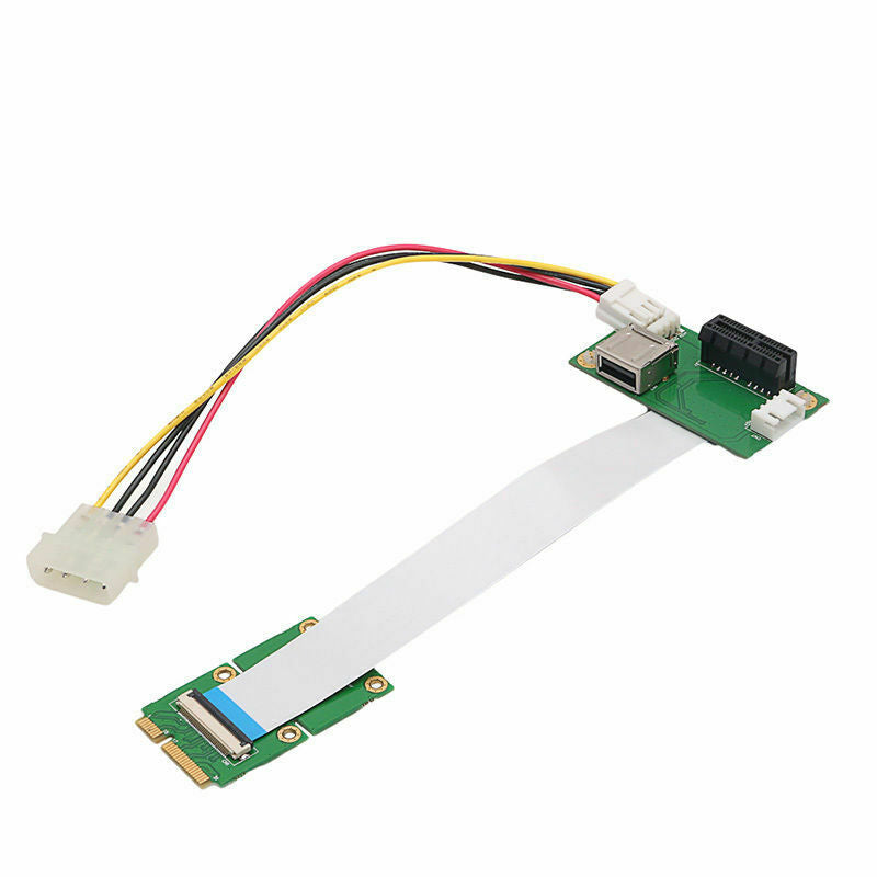 Mini Pci-E To Usb Pci-E Express 1X Riser Extender Adapter Card+15/25Cm Fpc CabN8