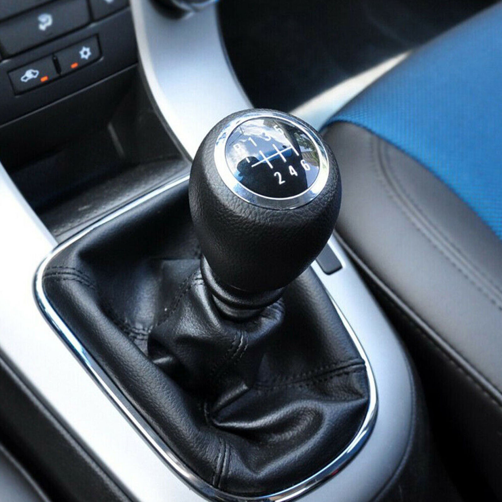 6 Speed Car Manual Gear Shift Knob Shifter Head For Chevrolet Chevy Cruze 08-14