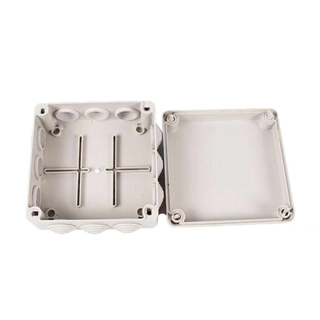 White Electronic Terminal Box ABS Waterproof 5.91x5.91x2.76 Inch
