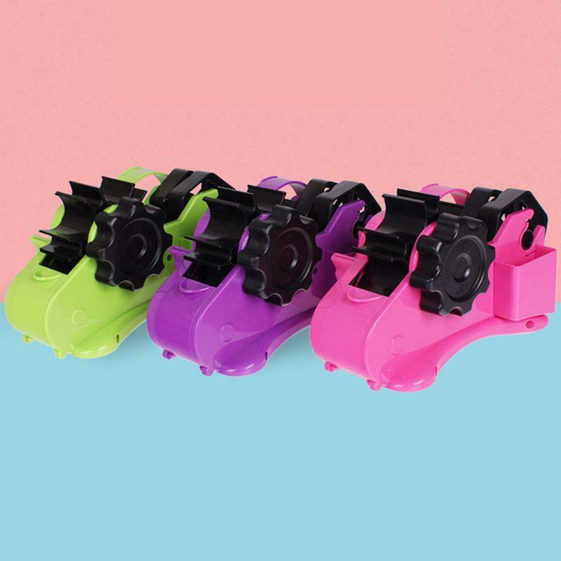 Semi-Auto Tape Dispenser With 35mm Fixed Length Tape Cutter Desktop Office Home