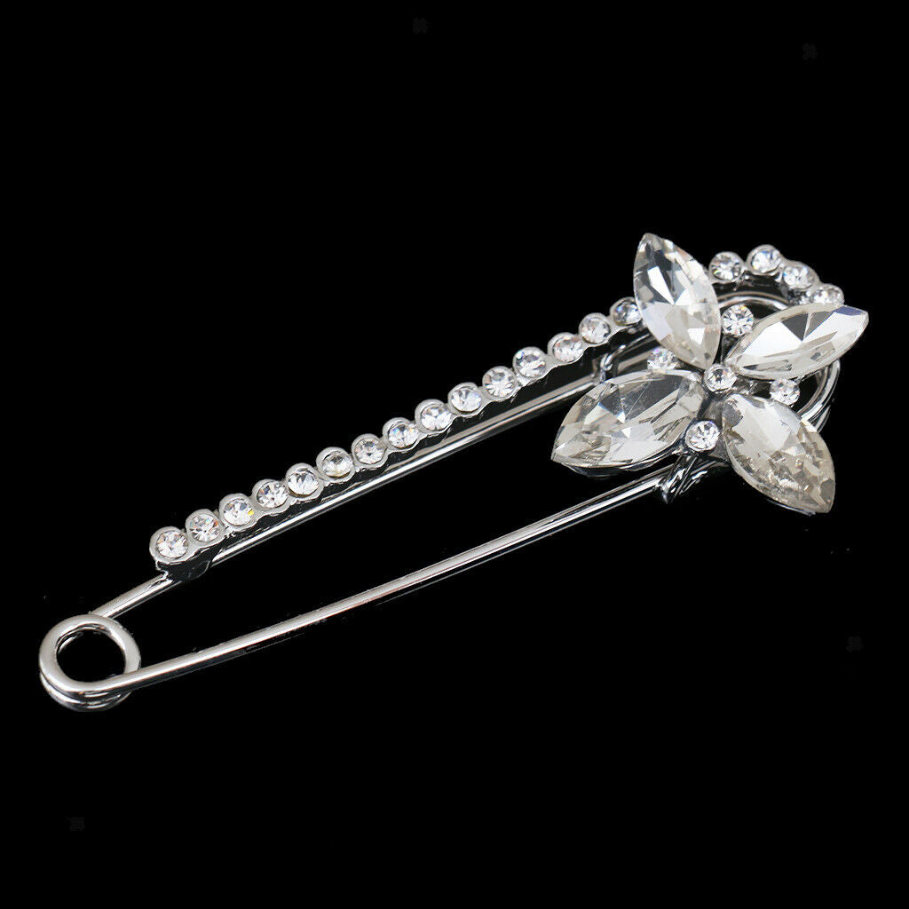 2pcs Safety Brooch Pin Fastening Clip Sewing Kilt Scarf Holder Women Decorations