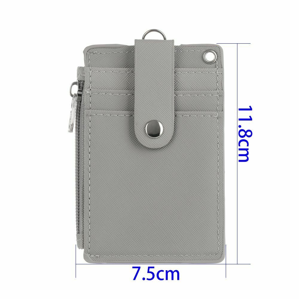 Business Bus Cards Cover Office Work Wallet Coin Purse ID Card Holder Keychain