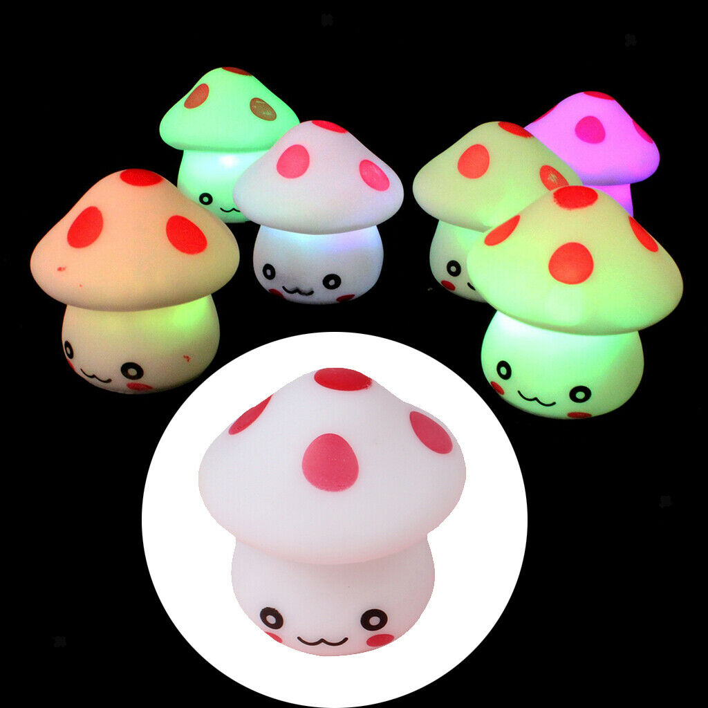 Night Light, 7-Color Changing, Desk Lamp with Button Battery, Best for Children