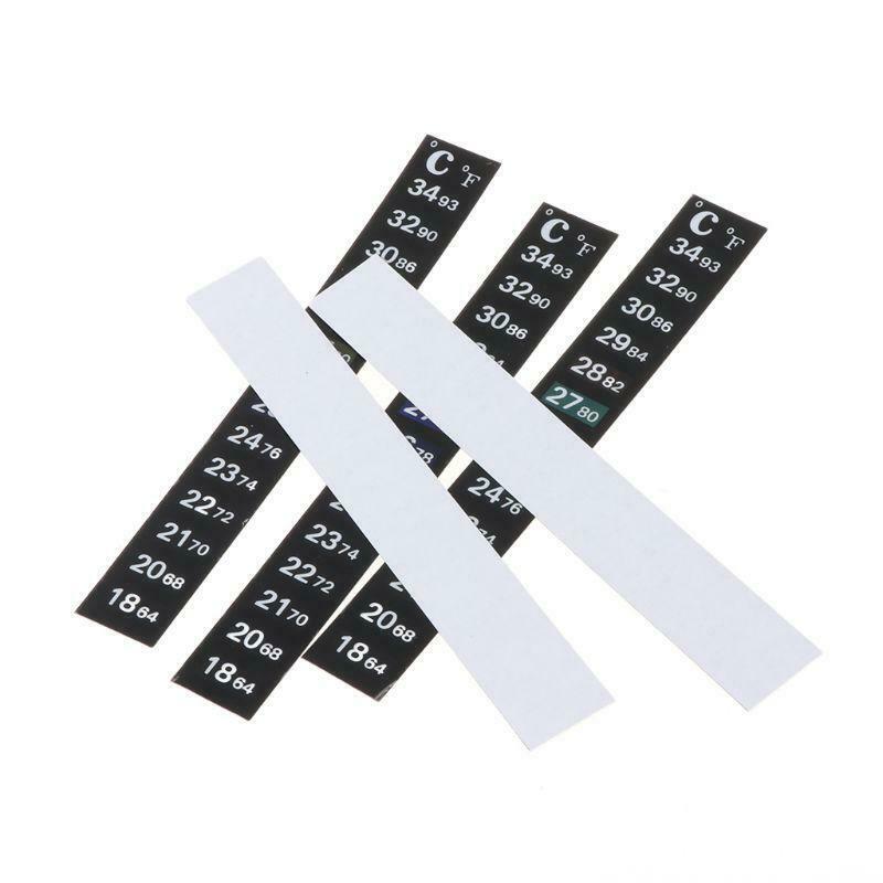 Aquarium Thermometer LCD Fish Tank Temperature Measurement Strip Digital Gauge