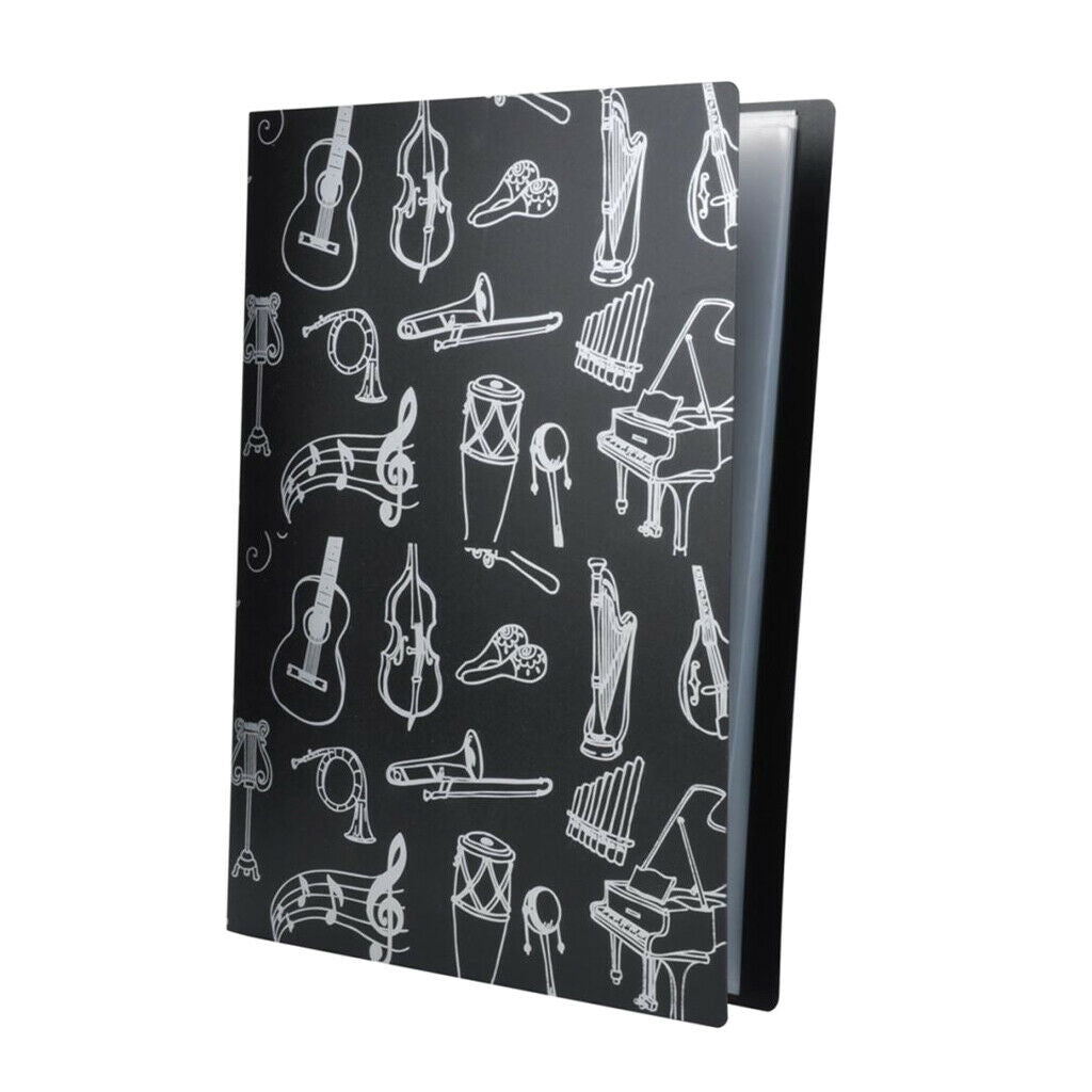 2Pcs PVC Files Storage Music Score Folder Note for Music Lovers