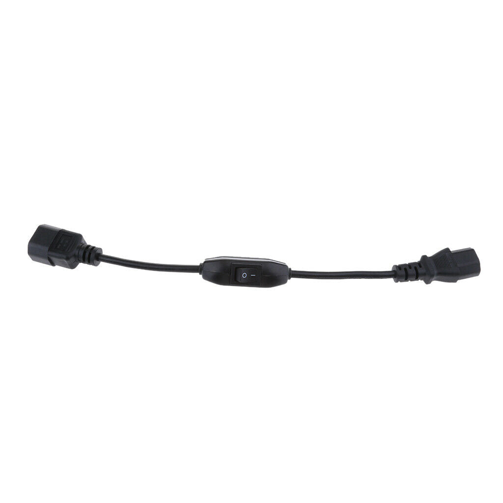 10A IEC 320 C14 Male to C13 Female Power Converter Adapter Cable with Switch