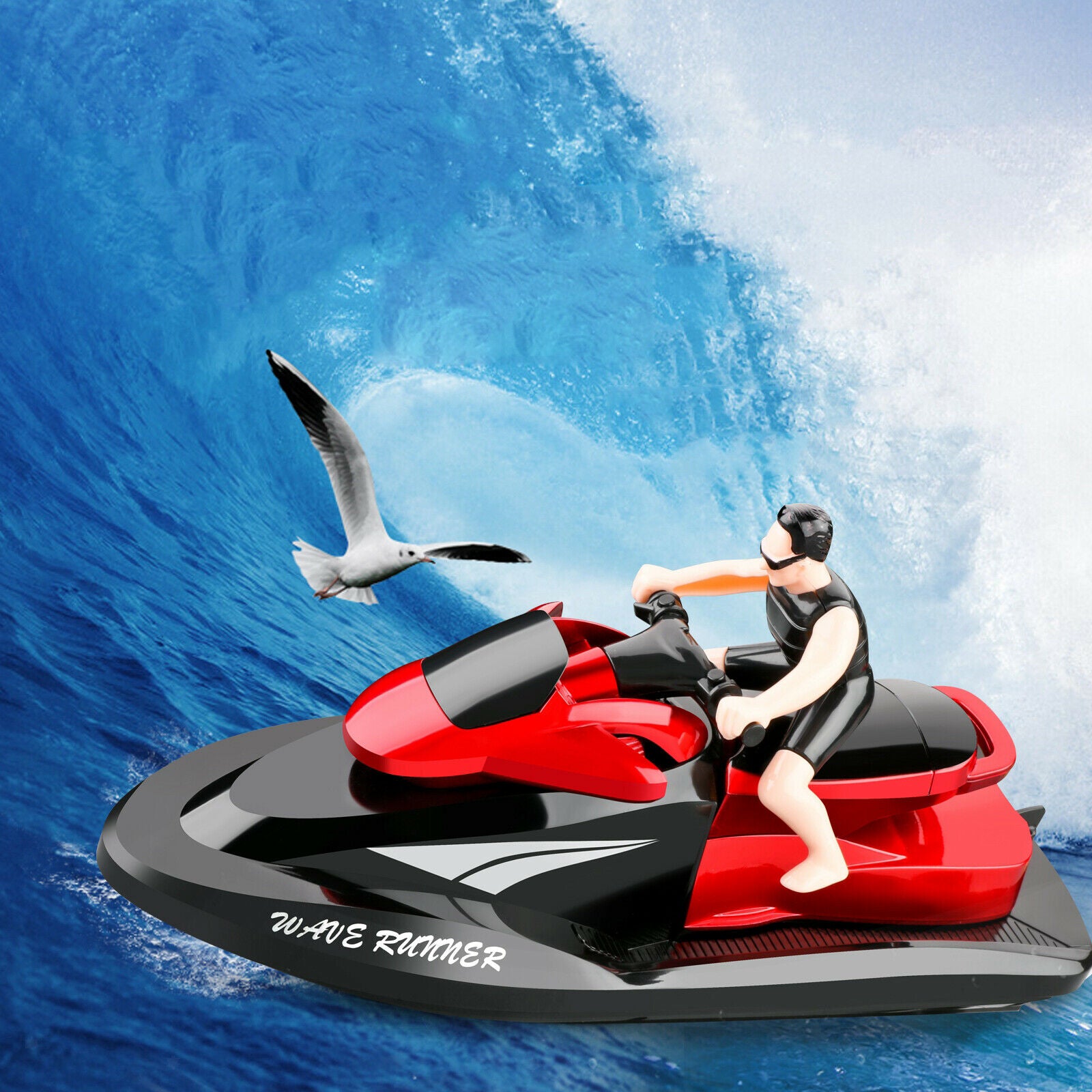 RC Boat Fast RC Boats Toys Gifts for Adults Kids 20Km/h RC 80m   battery