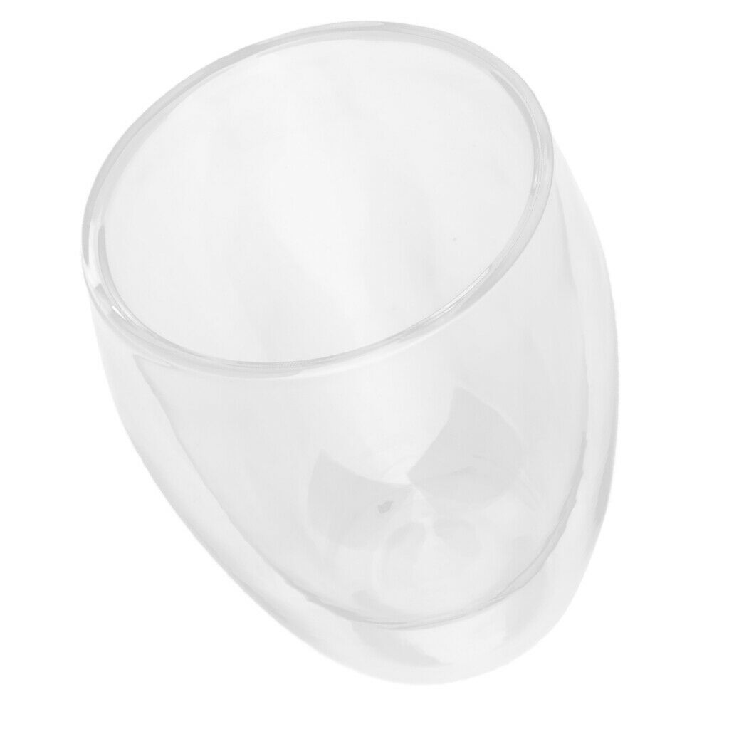 Glass Cup Double Wall Insulated Glass Espresso Cup 350ml Keeps Hot Or Cold