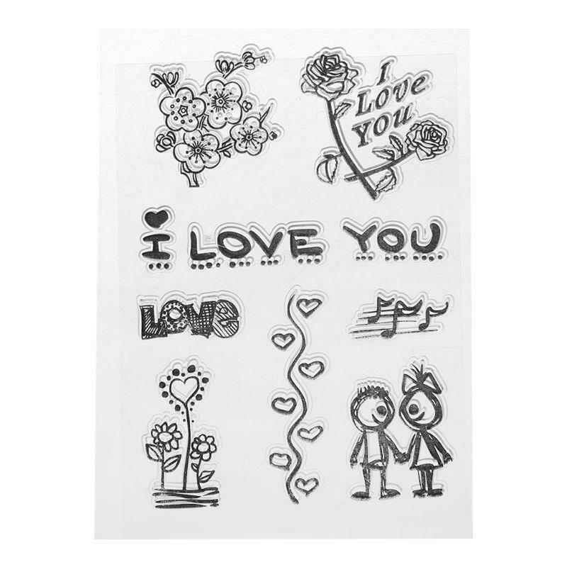 Frame Silicone Clear Seal Stamp DIY Scrapbooking Embossing Photo Album Paper Art