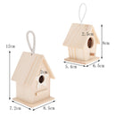 Wood Birdhouse Craft Decorative Cage Bird House Attracts Parakeet Cockatiel